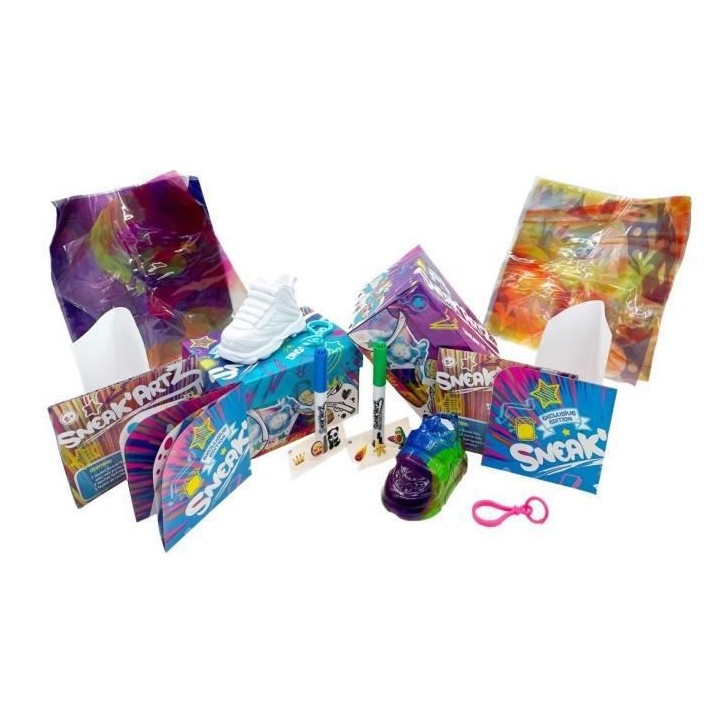 Sneak'Artz Shoebox Série 2 - 2 Baskets a customiser - Boîtes Violett