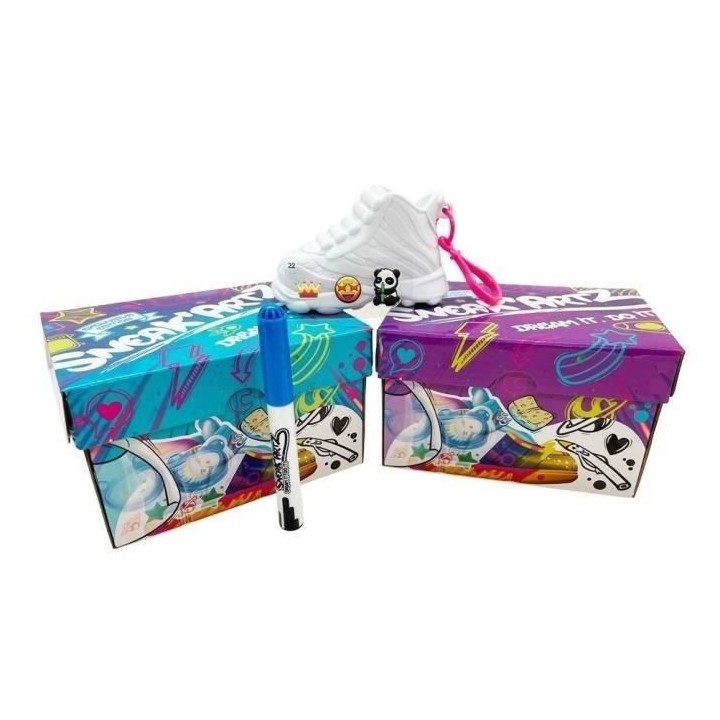 Sneak'Artz Shoebox Série 2 - 2 Baskets a customiser - Boîtes Violett