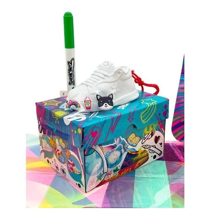 Sneak'Artz Shoebox Série 2 - 2 Baskets a customiser - Boîtes Violett