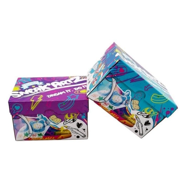 Sneak'Artz Shoebox Série 2 - 2 Baskets a customiser - Boîtes Violett