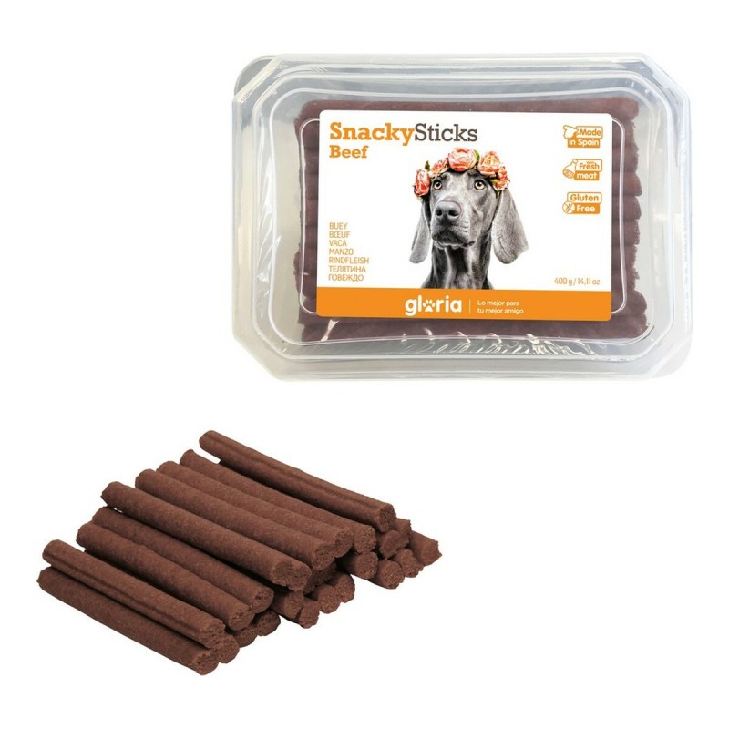 Snack pour chiens Gloria Snackys Sticks Bœuf Bars (800 g) (800 g)