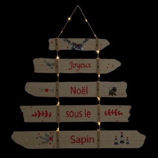 FEERIC LIGHTS & CHRISTMAS Décoration a suspendre intérieur Pancarte