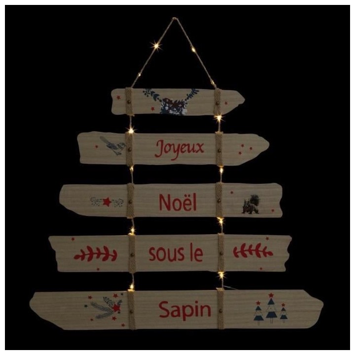 FEERIC LIGHTS & CHRISTMAS Décoration a suspendre intérieur Pancarte
