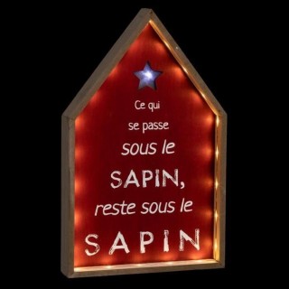 FEERIC LIGHTS & CHRISTMAS Décoration a poser intérieur Maison messag