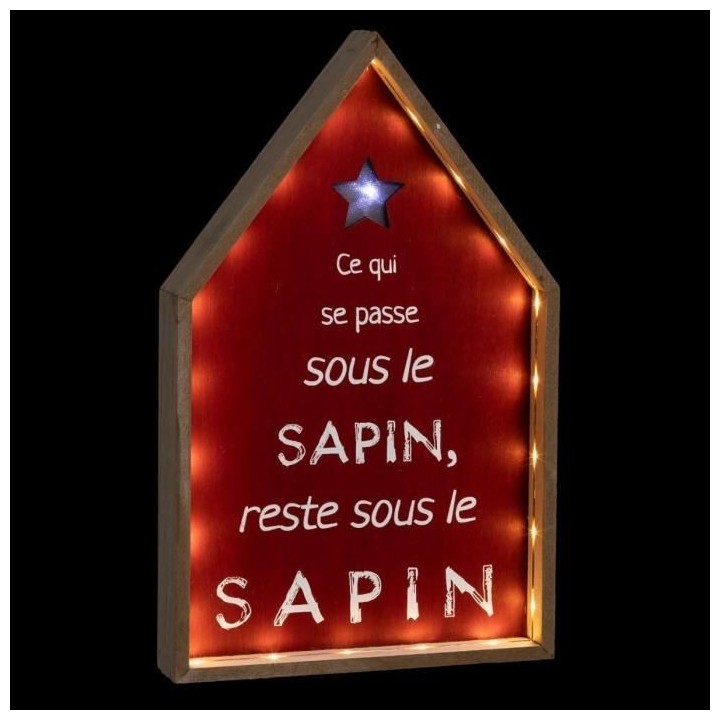 FEERIC LIGHTS & CHRISTMAS Décoration a poser intérieur Maison messag