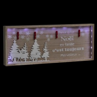 FEERIC LIGHTS & CHRISTMAS Décoration a poser intérieur Cadre de Noë