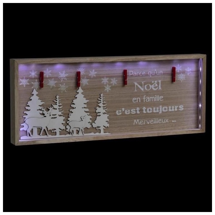 FEERIC LIGHTS & CHRISTMAS Décoration a poser intérieur Cadre de Noë