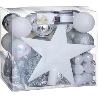 FEERIC LIGHTS & CHRISTMAS Boules de Noël Kit de 44 pieces de décorat