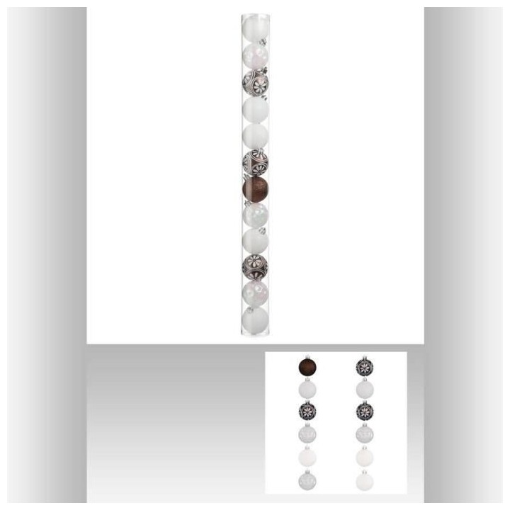 FEERIC LIGHTS & CHRISTMAS 12 Boules de Noël - 60 mm