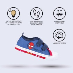 Chaussures casual enfant Spiderman Lumières Bleu