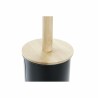 Brosse de salle de wc DKD Home Decor Noir Naturel Métal Bambou Scandi 10 x 10 x 38,5 cm