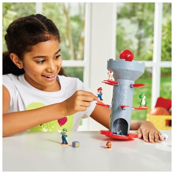 SUPER MARIO Blow Up! Shaky tower - Jeu de société - EPOCH - 7356