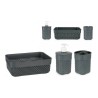 Ensemble de Bain Anthracite Plastique (3 pcs)