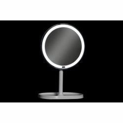 Miroir Grossissant avec LED DKD Home Decor 20 x 20 x 33 cm Blanc Plastique