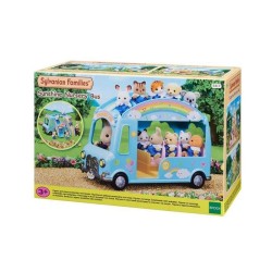 SYLVANIAN FAMILIES - 5317 - Le bus arc-en-ciel - La creche, l'école