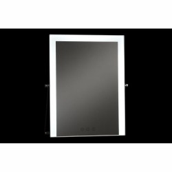 Miroir de Table LED Tactile DKD Home Decor 30 x 2 x 40 cm Métal Blanc