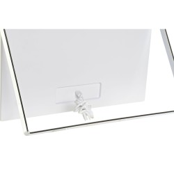 Miroir de Table LED Tactile DKD Home Decor 30 x 2 x 40 cm Métal Blanc