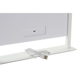 Miroir de Table LED Tactile DKD Home Decor Métal Blanc (35 x 2 x 45 cm)