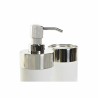 Ensemble de Bain DKD Home Decor Blanc Argenté Aluminium polystyrène 6,6 x 6,6 x 16,2 cm