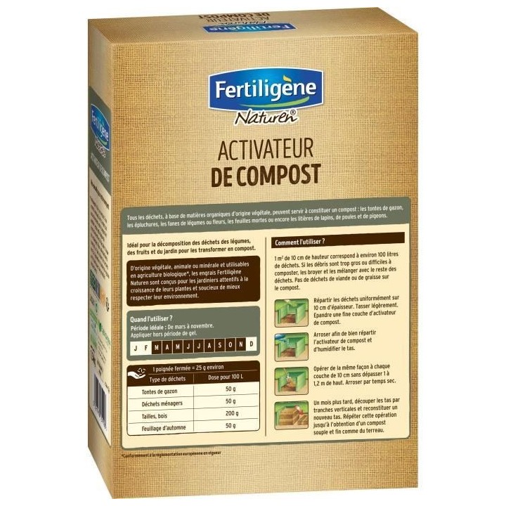 NATUREN activateur de compost - 1,5kg