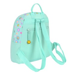 Sac à dos enfant Smiley Summer fun Mini Turquoise (25 x 30 x 13 cm)