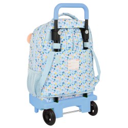 Cartable à roulettes Moos Lovely Bleu 33 X 45 X 22 cm