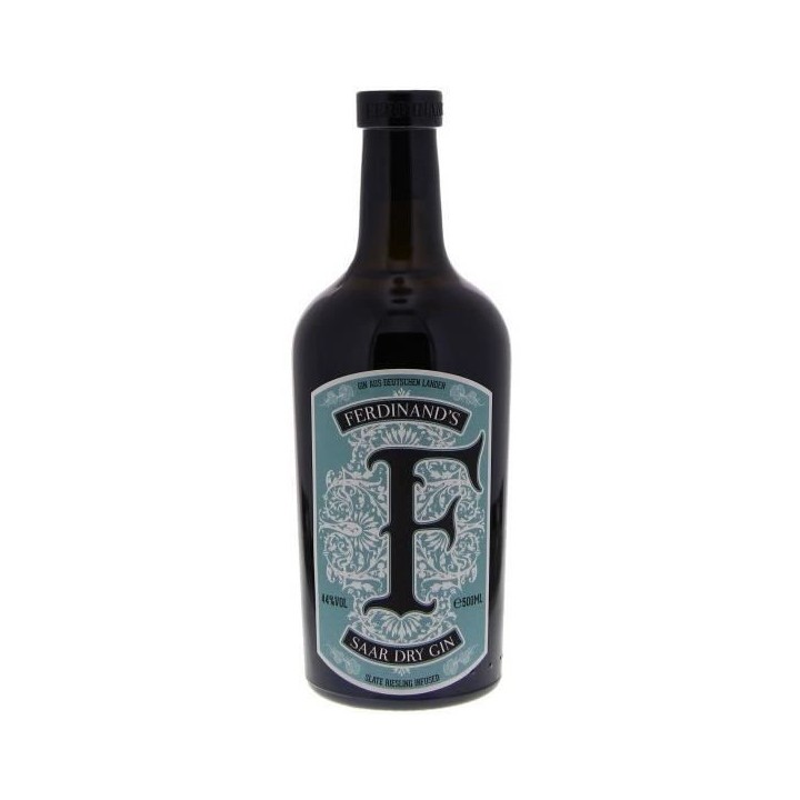 Ferdinand's Saar - Dry Gin - 44% - 50 cl - Coffret avec 1 mug en cuivr