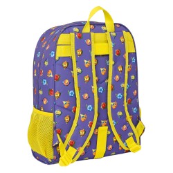 Cartable SuperThings Guardians of Kazoom Violet Jaune (32 x 42 x 14 cm)