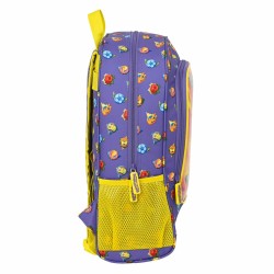 Cartable SuperThings Guardians of Kazoom Violet Jaune (32 x 42 x 14 cm)