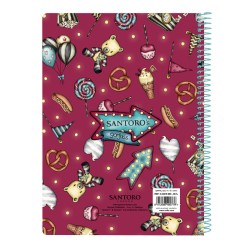 Carnet Gorjuss Fireworks Bordeaux A5