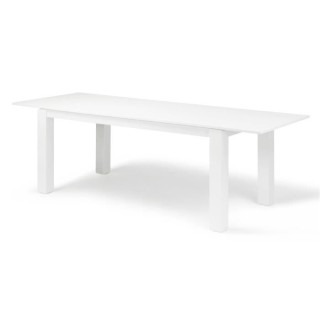 Table a manger extensible FLORENCE - Rectangulaire - Laqué Blanc - St