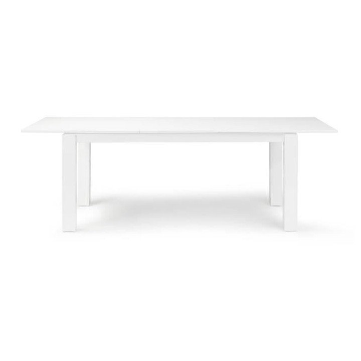 Table a manger extensible FLORENCE - Rectangulaire - Laqué Blanc - St