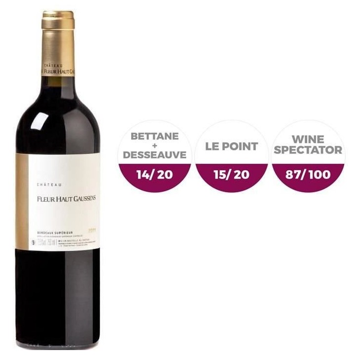 Château Fleur Haut Gaussens 2011 Bordeaux Supérieur - Vin rouge de B