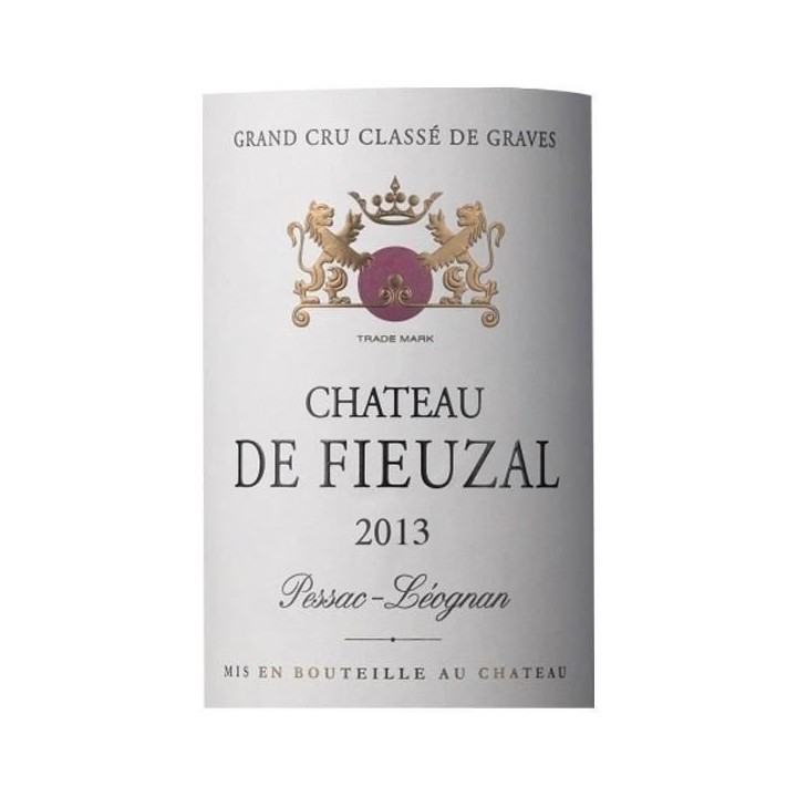 Château de Fieuzal 2013 Pessac-Léognan Grand Cru Classé - Vin rouge