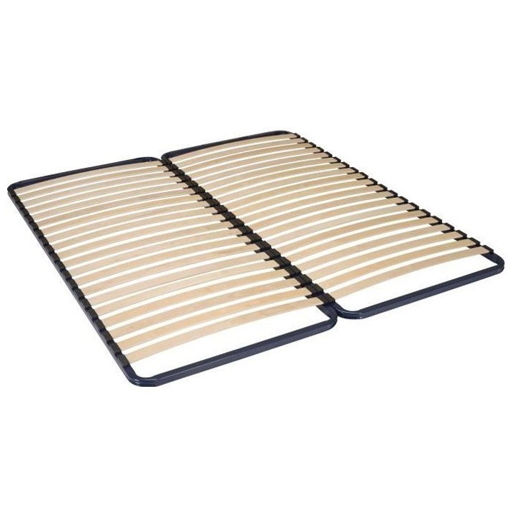 SEDAC Sommier 180 x 200 - Acier bleu nuit - Loysa