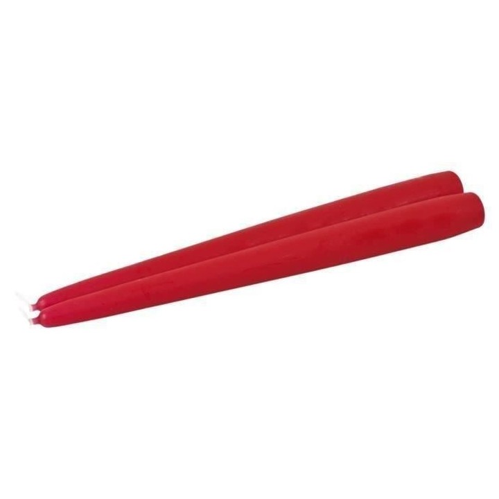 FINLANDEK Boite de 2 flambeaux - H 24,5 cm - Rouge