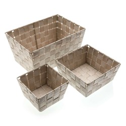 Panier Multi-usages Versa Beige 14 x 9 x 14 cm