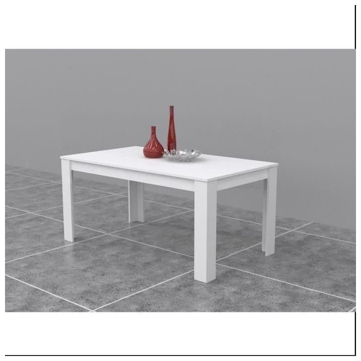 Table a manger 6 personnes - Rectangulaire - Panneaux de particules -