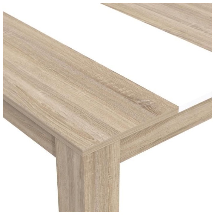 Table a manger 6-8 personnes - ELAMA - Rectangulaire -Panneau de parti