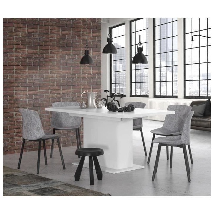 Table a manger extensible 4-6 personnes - Rectangulaire - Bois agglom