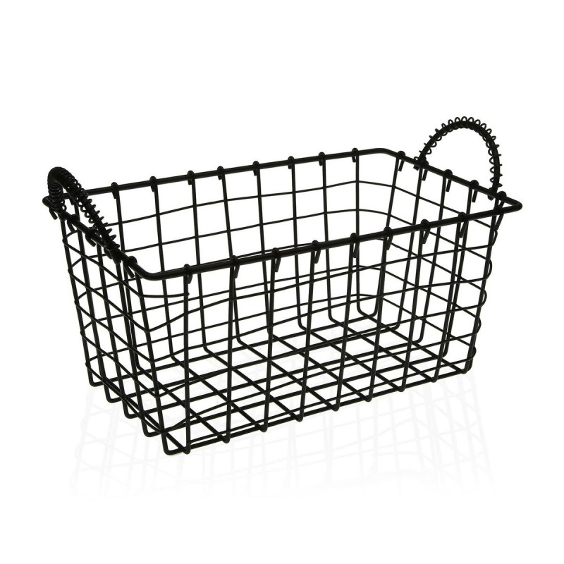 Panier Multi-usages Versa Noir Acier industriel (23 x 14,5 x 37 cm)