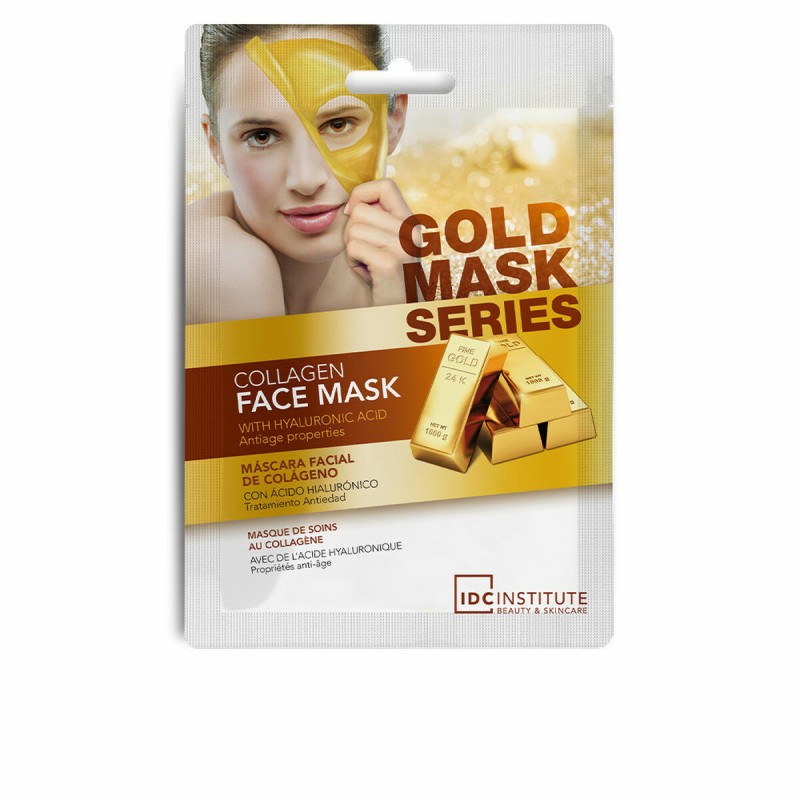 Masque facial IDC Institute Gold Mask Series Collagène 12 Unités