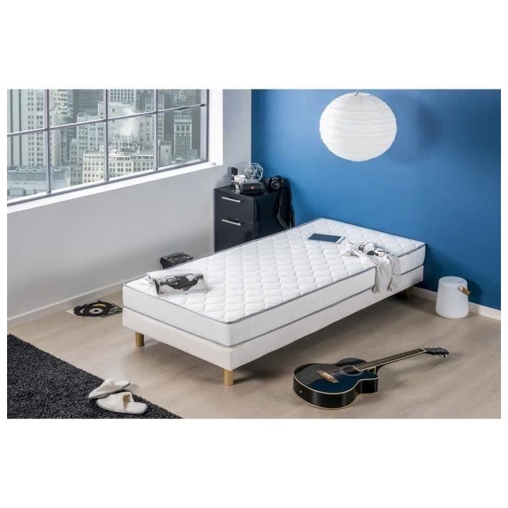 DEKO DREAM Matelas mousse Kiva 90 x 190 cm - Confort ferme - 16 cm
