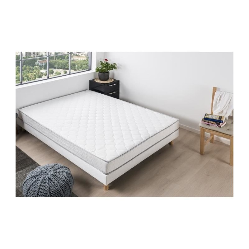 Matelas 140x200 cm FINLANDEK Kiva - Mousse - Confort ferme - Epaisseur 16 cm