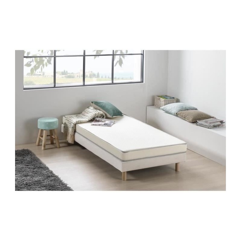 DEKODREAM Matelas mousse 90 x 190 cm - Confort ferme - Epaisseur 12 cm - KIETOA