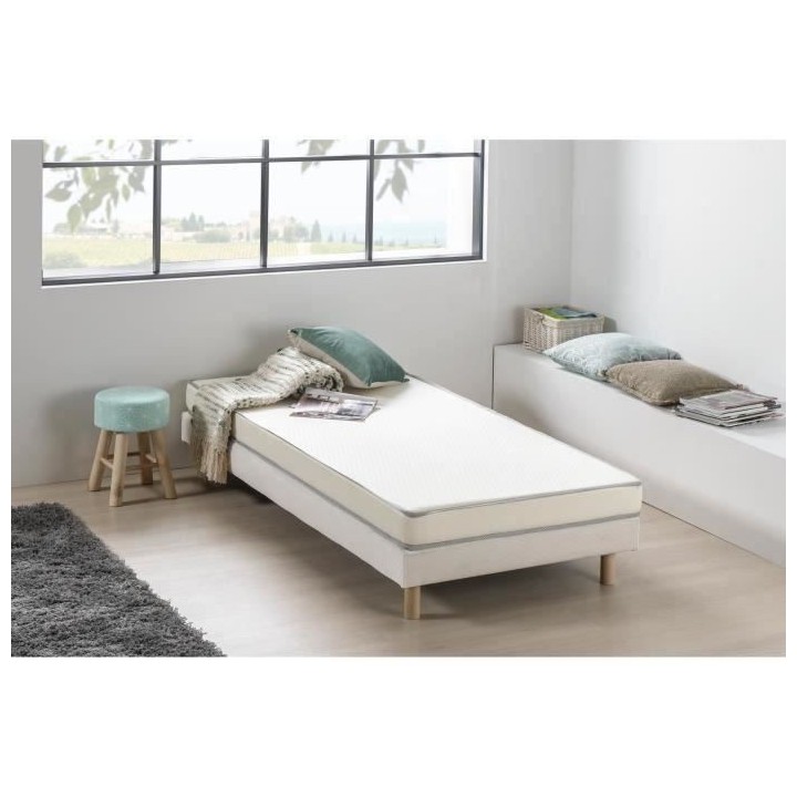 DEKODREAM Matelas mousse 90 x 190 cm - Confort ferme - Epaisseur 12 cm