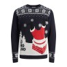 Pull homme JORREXMAS Jack & Jones SANTA Blue marine