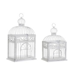 Cage DKD Home Decor Blanc...