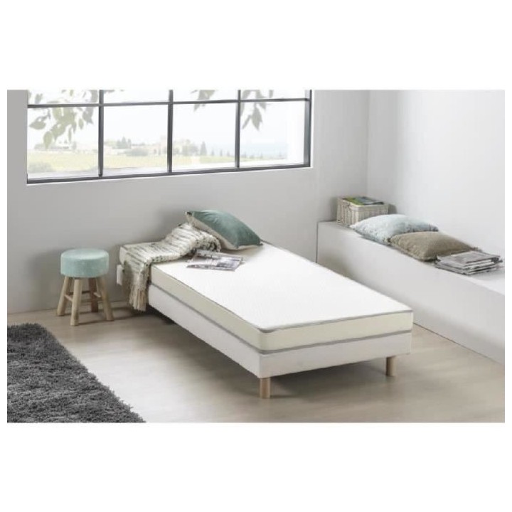 Matelas mousse 90 x 200 cm - DEKO DREAM Kietoa - Confort ferme - Epais
