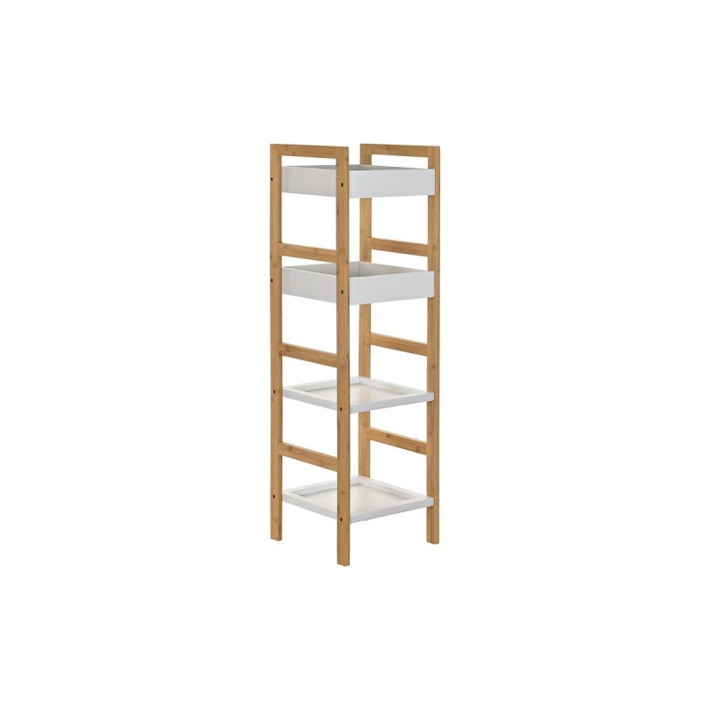 Etagère de salle de bains DKD Home Decor Blanc Naturel Bambou 30 x 29 x 100 cm